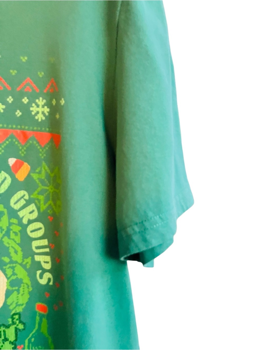 Elf Ugly Christmas Tee XL Buddy Candy Canes Funny Holiday Shirt - Picture 4 of 6